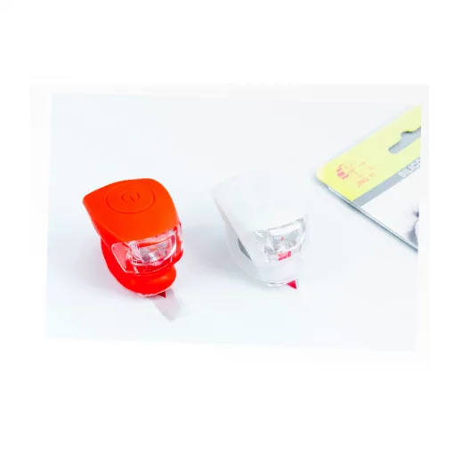 Фонарь передний 2 диода+задний 2 диода, под батарейки CR2032х2, силиконовые, JY-267-2, ВЕЛОАКСЕСУАРИ, YQ-403365