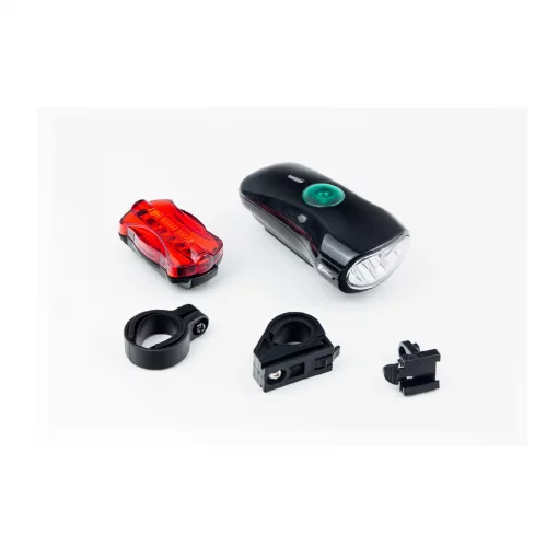 Фонарь передний 4 диода+задний 5 диодов к-кт, JY-822C+004T (без батареек), ВЕЛОАКСЕСУАРИ, YQ-409999