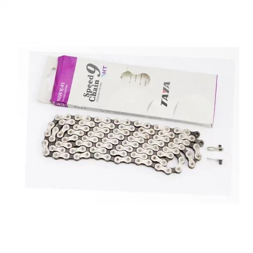 Ланцюг приводний 1/2х5/64"х116L 9 швидкостей, сріблясто-чорний NOVE-91, ВЕЛОЗАПЧАСТИНИ, YQ-411055