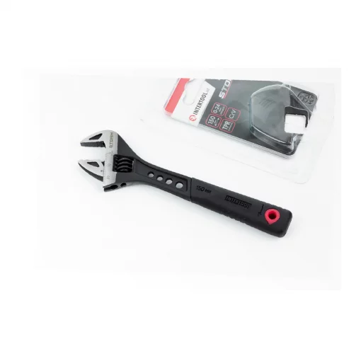 Ключ разводной 150мм, 0-24мм кованный, рукоятка с TPR накладкой, STORM (XT-0070), Ручний інструмент, YQ-702414