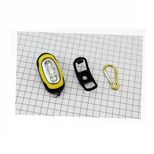 Фонарь универсальный 3 диода, влагозащитный, чёрно-жёлтый LL-5658 (без батареек), ВЕЛОАКСЕСУАРИ, YQ-409346