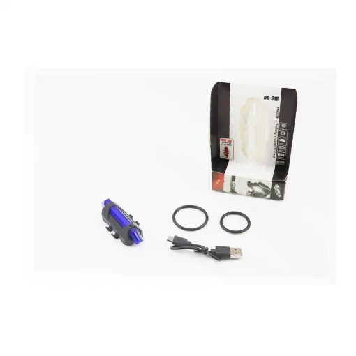 Фонарь универсальный 5 диодов 15 lumen, Li-ion 3.7V 330mAh зарядка от USB, влагозащитный, синий BS-216/DС-918, ВЕЛОАКСЕСУАРИ,