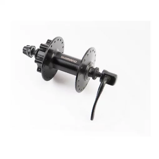 Втулка передняя MTB алюминиевая 14Gx36H, Disk-brake, крепл. эксцентрик, чёрная Tourney HB-TX506, ВЕЛОЗАПЧАСТИНИ, YQ-404314