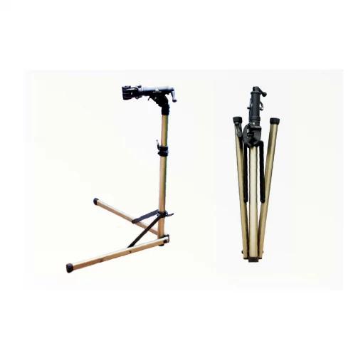 Стенд для ремонта велосипеда алюминиевый, складной, регулируемая высота 100-150 см, регулируемый угол наклона велосипеда, крепл.