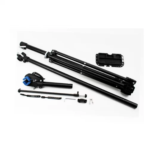 Стенд для ремонта велосипеда, складной, регулируемая высота 100-150 см, регулируемый угол наклона велосипеда, чёрный HS-X006A,