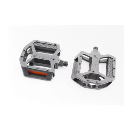 Педали BMX 9/16" (108x105x28мм) пластиковые, чёрные LU-P9, ВЕЛОЗАПЧАСТИНИ, YQ-411143