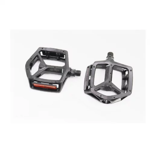 Педали BMX 9/16" (111.5x102x22мм) алюминиевые, чёрные VB-249DU, ВЕЛОЗАПЧАСТИНИ, YQ-406387