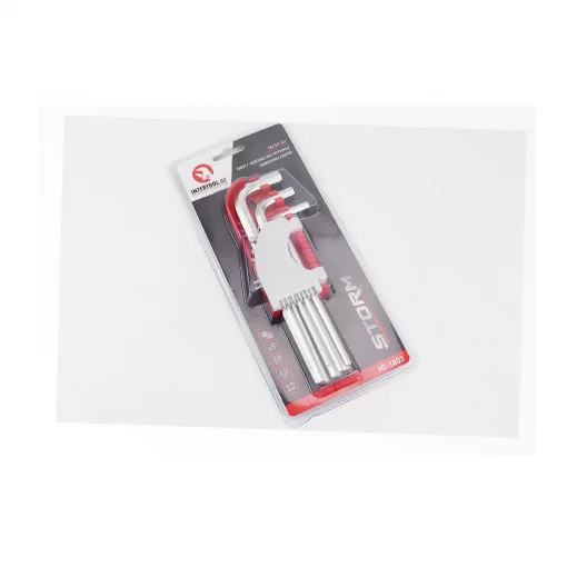 Набор Г-образных ключей удлинённых HEX (1,5/2/2,5/3/4/5/6/8/10мм) S2 (HT-1803), Ручний інструмент, YQ-702193