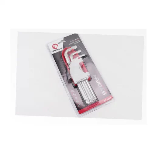 Набір Г-подібних ключів подовжених з кулястим наконечником HEX (1,5/2/2,5/3/4/5/6/8/10мм) S2 (HT-1813), Ручний інструмент,