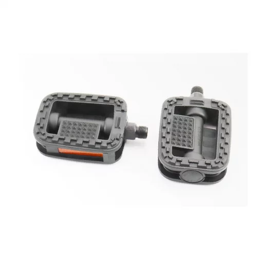 Педали CITY 9/16" (105x73x27мм) пластиковые, чёрные C35, ВЕЛОЗАПЧАСТИНИ, YQ-411148