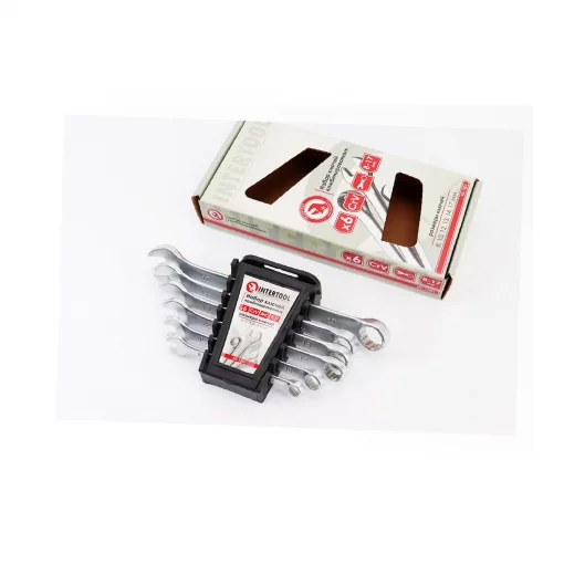 Набор ключей комбинированных 6шт (8/10/12/13/14/17мм) "пластиковый держатель" (HT-1201), Ручний інструмент, YQ-702201