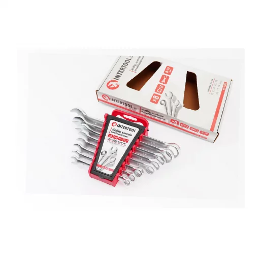 Набор ключей комбинированных 8шт (8/9/10/12/13/14/17/19мм) "пластиковый держатель" (HT-1202), Ручний інструмент, YQ-702202