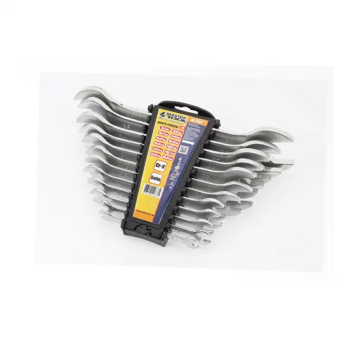 Набор ключей рожковых 12шт (6x7/8x9/10x11/12x13/14x15/16x17/18x19/20x22/21x23/24x27/25x28/30x32) "пластиковый держатель"