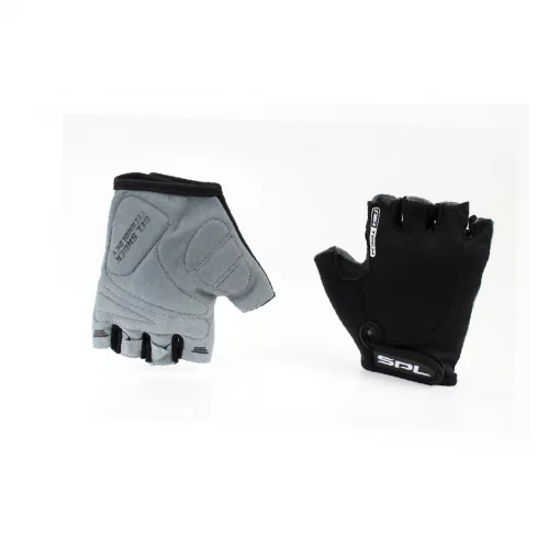 Перчатки без пальцев S с гелевыми вставками под ладонь, чёрные SBG-1457, ВЕЛОЕКІПІРУВАННЯ, YQ-408079