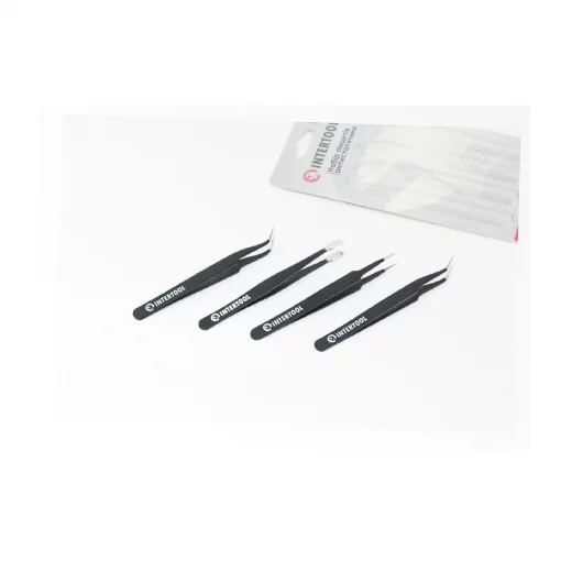 Набор пинцетов антистатических 4шт (NT-6001), Ручний інструмент, YQ-702410