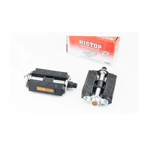 Педали CITY 9/16" (130x75x32мм) металло-резиновые "HISTOP", ВЕЛОЗАПЧАСТИНИ, YQ-412229