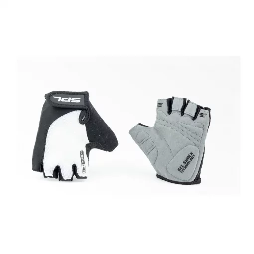 Перчатки без пальцев XS с гелевыми вставками под ладонь, чёрно-белые SBG-1457, ВЕЛОЕКІПІРУВАННЯ, YQ-408254
