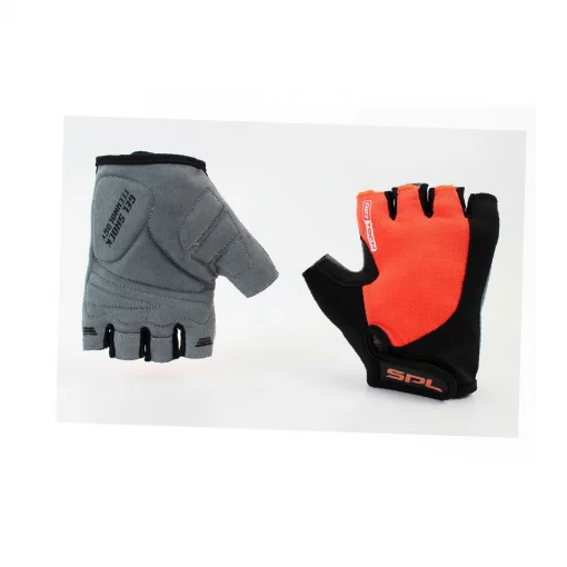 Перчатки без пальцев XS с гелевыми вставками под ладонь, чёрно-оранжевые SBG-1457, ВЕЛОЕКІПІРУВАННЯ, YQ-408173