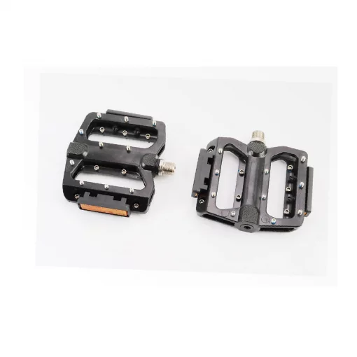 Педали MTB широкие 9/16" (103x107x24мм) со съёмными шипами, пром-подшипник (6х13х5), алюминиевые, NWL-393B-RP, ВЕЛОЗАПЧАСТИНИ,