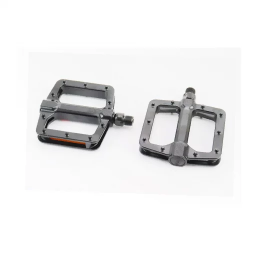 Педали MTB широкие 9/16" (110x102x22мм) алюминиевые, чёрные NWL-303, ВЕЛОЗАПЧАСТИНИ, YQ-411116