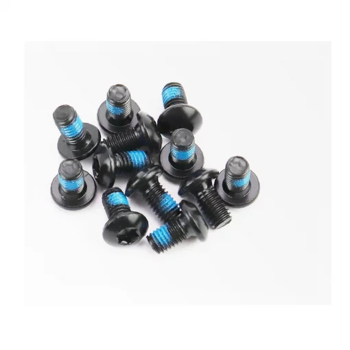 Болт тормозного диска M5x9мм, под шестигранник 4мм, 12шт к-кт, чёрный, ВЕЛОЗАПЧАСТИНИ, YQ-403493