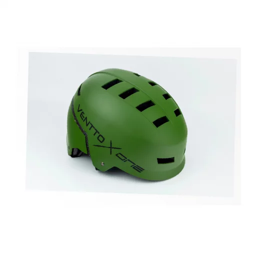 Шолом велосипедний підлітковий BMX M (55-58см), 16 вер. отворів, зелений VENTTO XONE, ВЕЛОЕКІПІРУВАННЯ, YQ-408249