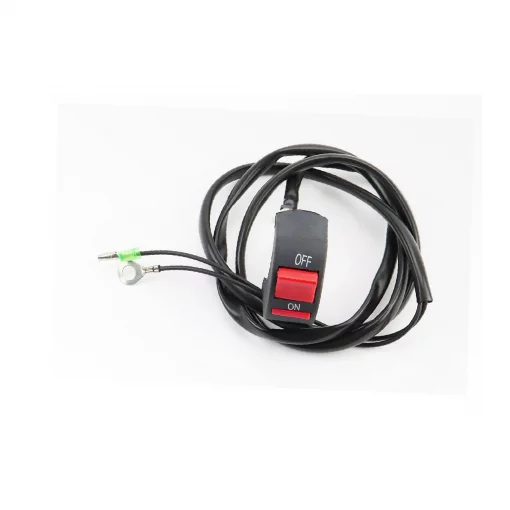 Кнопка остановки двигателя c проводом на руль, два провода 168F/170F/173F/177F/182F/188F/190F Тип 5, D177F/188F, YQ-601510