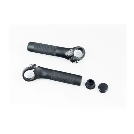 Рожки руля 22,2x110мм алюминиевые, чёрные BE-TG1, ВЕЛОЗАПЧАСТИНИ, YQ-412296