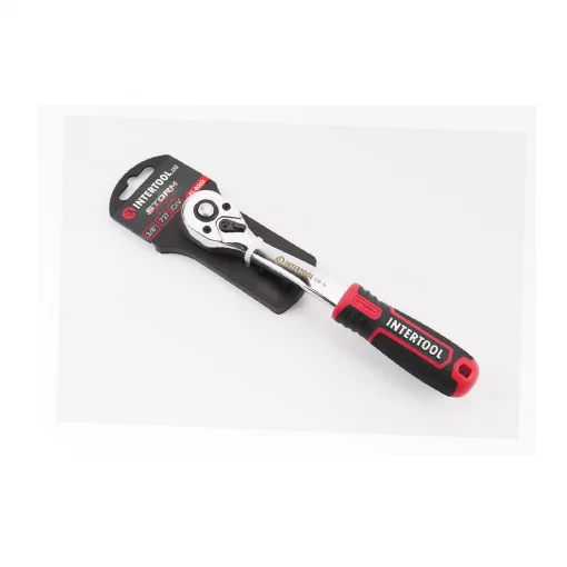 Трещотка с изогнутой ручкой 3/8" 72 зуба CrV STORM (ET-8002), Ручний інструмент, YQ-702221