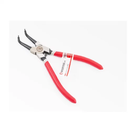 Щипцы для снятия и установки стопорных колец 180мм, изогнутые на сжим (HT-7012), Ручний інструмент, YQ-702261