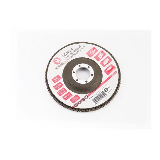 Круг шлифовальный лепестковый 125x22мм K80 (BT-0208), Витратні матеріали, YQ-703116