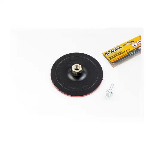 Круг шлифовальный, платформа с липучкой "Velcro" &Oslash;125 мм 3 мм М14 со стержнем (08-6000), Витратні матеріали, YQ-703289