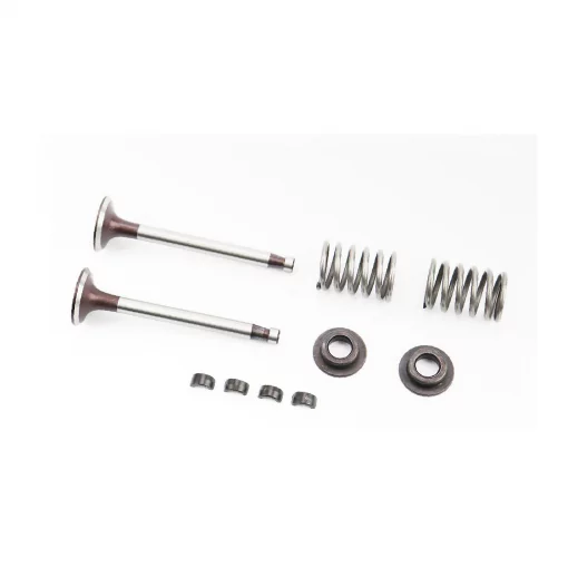 Клапана впускной, выпускной к-кт 2шт+пружина-2шт+тарелка-2шт+сухарь-4шт, D170F, YQ-606041