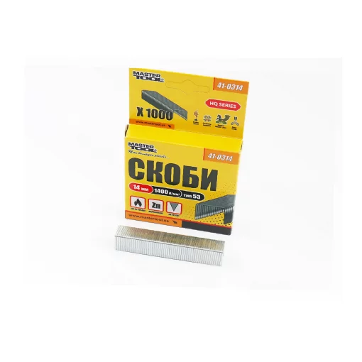 Скоби загартовані 14мм, R53, к-кт 1000шт (41-0314), Витратні матеріали, YQ-703242