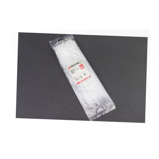 Хомут-стяжка пластиковый 3,6x250мм, к-кт 100шт, белый (TC-3625), Витратні матеріали, YQ-703193