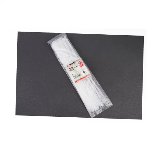 Хомут-стяжка пластиковый 4,8x400мм, к-кт 100шт, белый (TC-4840), Витратні матеріали, YQ-703197