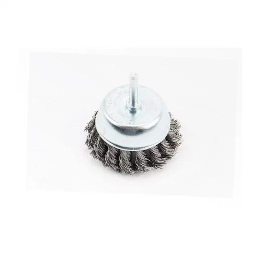 Щётка торцевая со стержнем 1/4", D-75мм из плетёной проволоки (19-7307), Витратні матеріали, YQ-703092