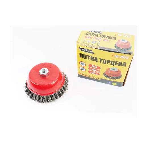 Щётка торцевая М14, D-150мм из плетёной проволоки (19-7015), Витратні матеріали, YQ-703098