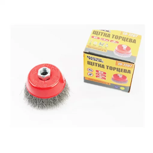 Щётка торцевая М14 D-75мм из рифлёной проволоки (19-7207), Витратні матеріали, YQ-703100