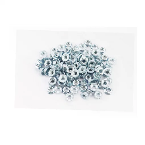 Гайка М6x1мм фланц 8 цб зубч DIN6923, к-кт (92шт), Метизи, YQ-704026