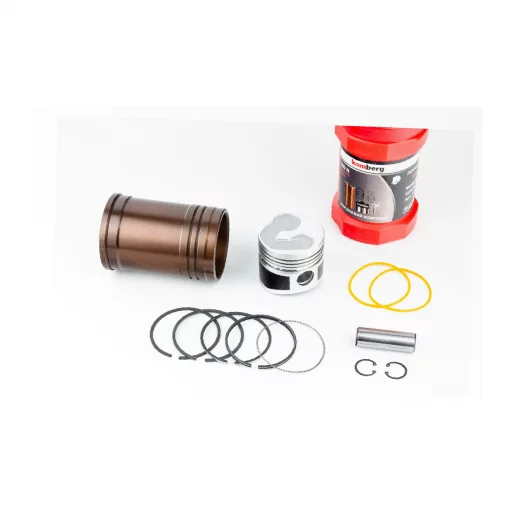 Поршнева R180NM к-кт, поршень 80мм STD (форкамера "Підкова", тефлонове покриття) +гільза +манжети, D175/180N, YQ-603689