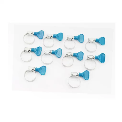 Хомут затяжний з ключем 16-25x9мм, к-кт 10шт, Метизи, YQ-704089