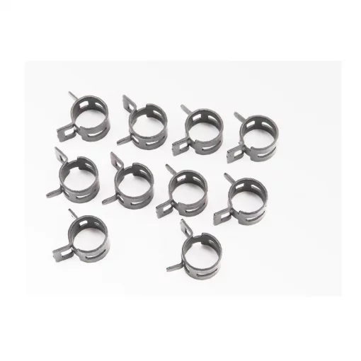 Хомут пружинний 12мм, чорний, к-кт 10шт, Метизи, YQ-704094