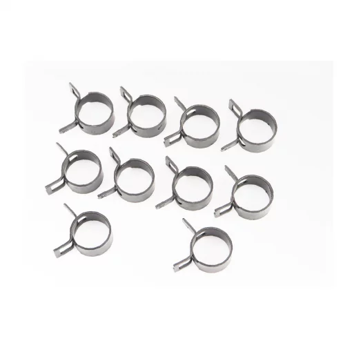Хомут пружинный 20мм, чёрный, к-кт 10шт, Метизи, YQ-704099