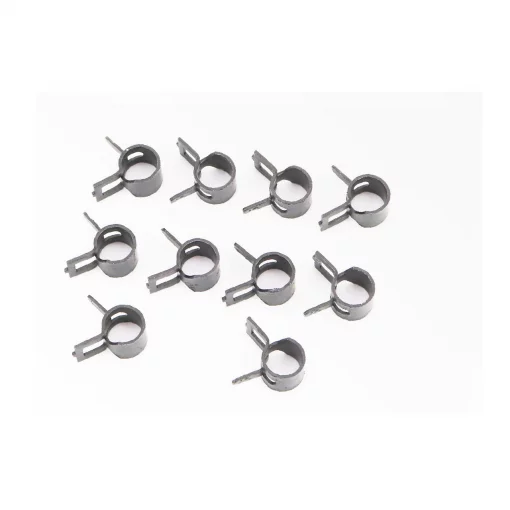 Хомут пружинный 6мм, чёрный, к-кт 10шт, Метизи, YQ-704091