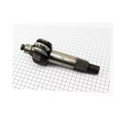 Вал рулевого механизма горизонтальный с роликом (нового образца) Xingtai (184.40.013), Xingtai 120-224, YQ-618127