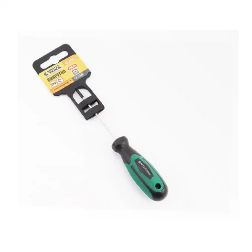 Викрутка магнітна хрестова РН0x 75мм, рукоятка з TPR покриттям тип 2 (45-8075), Ручний інструмент, YQ-702024