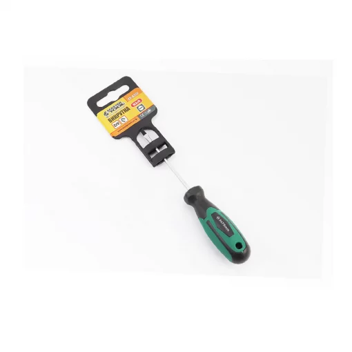 Викрутка магнітна шліцева HEX SL3x 75мм, рукоятка з TPR покриттям тип 2 (45-8375), Ручний інструмент, YQ-702047