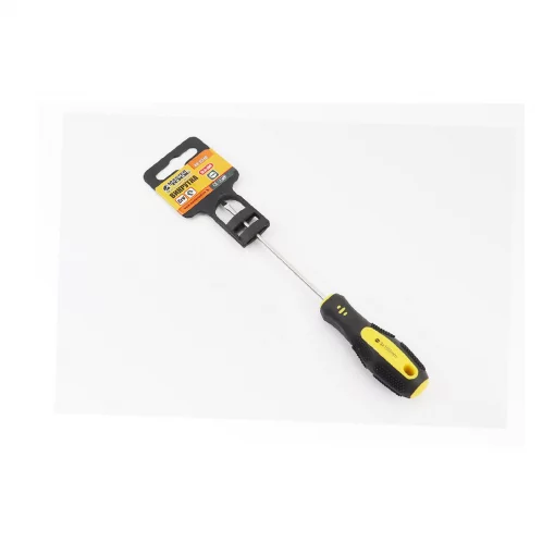 Викрутка магнітна шліцева SL3x100мм, рукоятка з TPR покриттям (48-5310), Ручний інструмент, YQ-702039