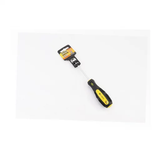 Викрутка магнітна шліцева SL5x100мм, рукоятка з TPR покриттям (48-5510), Ручний інструмент, YQ-702042